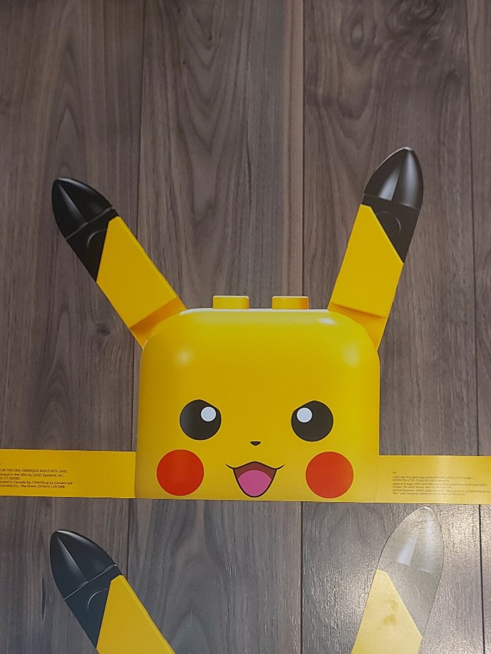 Lego x Pikachu Pokémon 2026 Collab Paper Headband Hat Adjustable